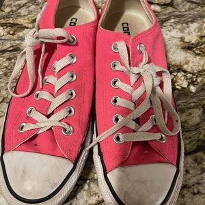 Converse  All Stars Bright Pink Unisex size 7